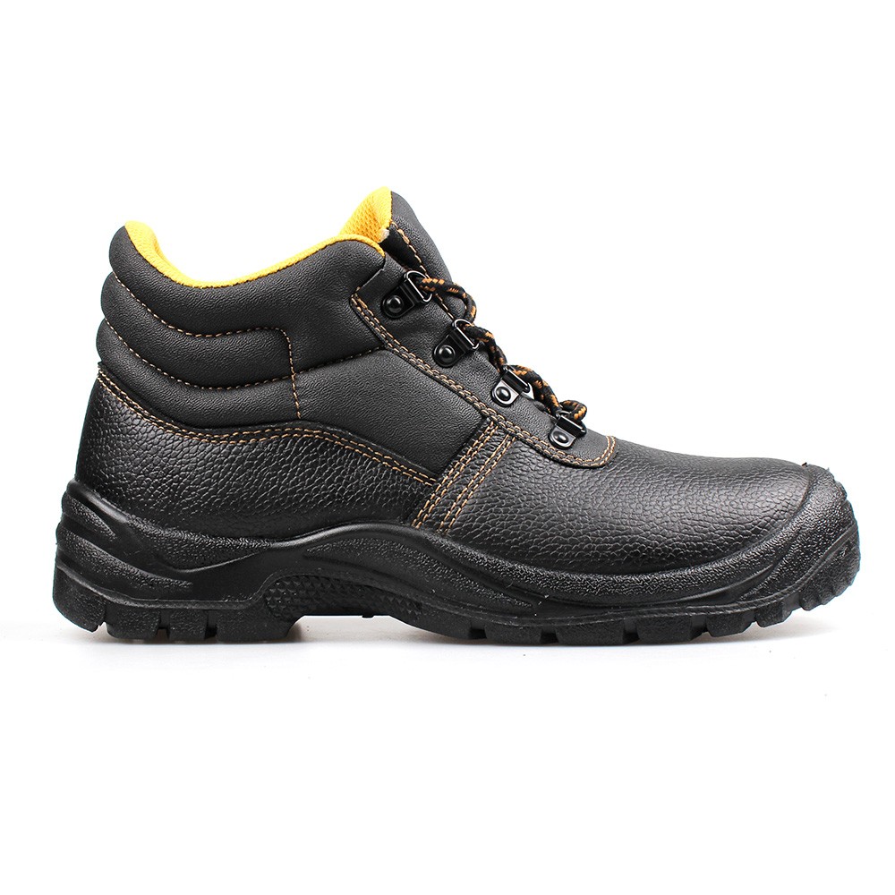 basic middle cut safety shoes with steel toecap and steel midsole
