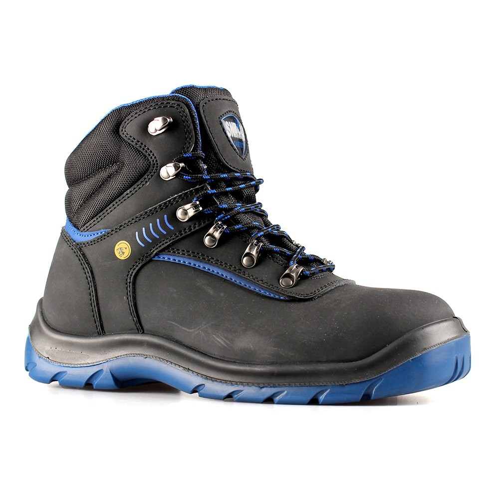 middle cut action nubuck upper safety shoes with steel toecap and steel ...