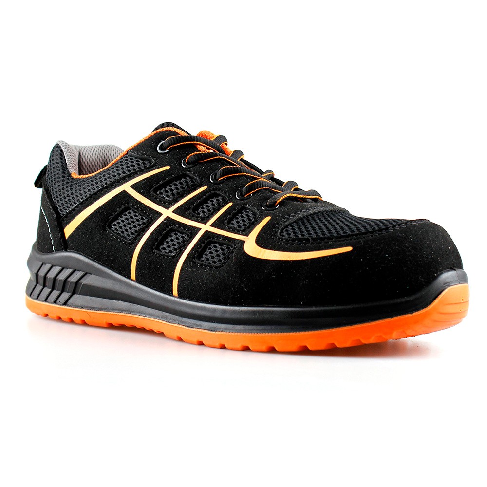 New Style Mesh+Suede Leather Mesh Upper Men Safety Shoes & Footwear Lightweight Logstic/Construction Footwear Sn6115 